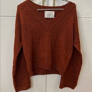 Victor Glemaud Rust Knit Sweater - Size Small